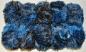 Preview: 500g (10 x 50g) Palazzo Flauschgarn Fransenwolle Lana Grossa Fb. 707 blau-braun