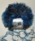 Preview: 500g (10 x 50g) Palazzo Flauschgarn Fransenwolle Lana Grossa Fb. 707 blau-braun