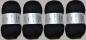Preview: 400g Sockenwolle No. 1, Lieblings Wolle, 4-fach garantiert filzfrei 2066 schwarz
