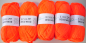 Preview: 500g DECO Neon ONline Garn stricken basteln dekorieren Schalwolle neonorange 906