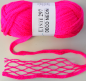 Preview: 500g DECO Neon ONline Garne stricken basteln dekorieren Schalwolle neonpink 907