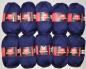 Preview: 1000g (10 x 100g) Sockenwolle Sport Socks Red Heart 4-fach filzfrei dunkelblau