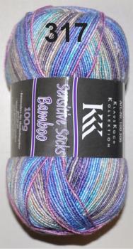 100g KKK Sensitive Bamboo Sockenwolle 4-fach ohne Wolle vegan für Wollallergiker