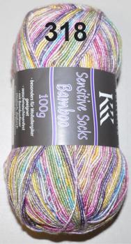 100g KKK Sensitive Bamboo Sockenwolle 4-fach ohne Wolle vegan für Wollallergiker