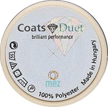 Preview: 10 x 100m Spule Nähgarn Coats Mez Duet Nr. 100, 100% Polyester reißfest, 5000