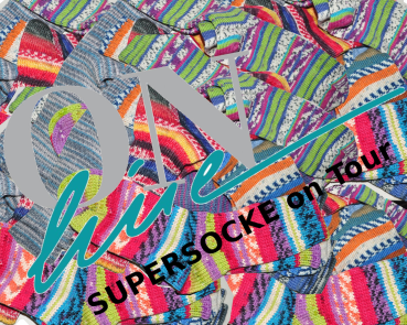 Socken maschinengestrickt aus SUPERSOCKE Sockenwolle wie handgestrickt Gr. 45-46