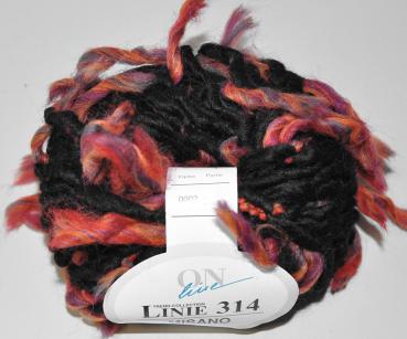 Preview: 1000g (20x50g)  Misano Linie 314 ONline Garne Fransengarn super effektvoll Fb 02