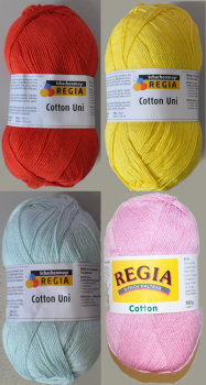 Regia Cotton Sockenwolle Strumpfwolle mit Baumwolle filzfrei 100g ca. 400m