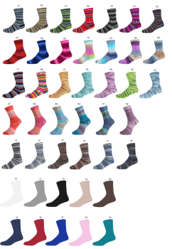 Preview: 100g KKK Sensitive Sockenwolle 4-fach ohne Wolle vegan Wollallergiker geeignet