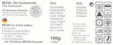 100g REGIA Uni Sockenwolle 4-fach Schachenmayr filzfrei Farbe 6616 viola