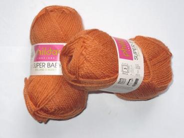25g Phildar Super Baby in gedecktem orange ziegel mit 30% Lambswool
