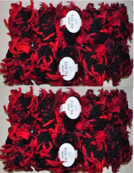 Preview: 1000g Misano Linie 314 ONline Garne Fransengarn Effektgarn Fb 03 rot bis weinrot