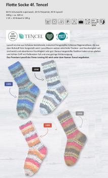 Preview: 100g Flotte Socke Sockenwolle Tencel 4-fach filzfrei von Rellana Farbauswahl