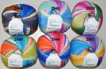 Supersocke Merino Color Sockenwolle Strumpfwolle filzfrei 8-fach 8 -fädig So 353