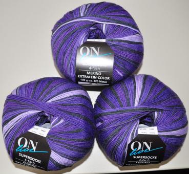 300g (3x100g) Supersocke Merino extrafein Sockenwolle 4-fach filzfrei 2943
