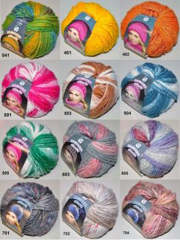 100g OLYMPIA von Lana Grossa 53% Schurwolle 47% Acryl