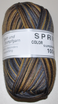 100g SPRINT Sockenwolle 4-fach filzfrei strapazierfähig Fb. 102 camouflage