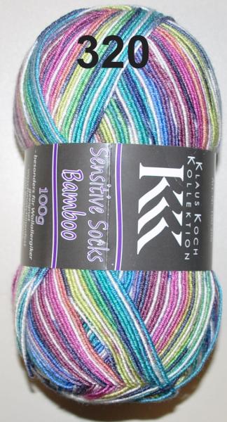 100g KKK Sensitive Bamboo Sockenwolle 4-fach ohne Wolle vegan für Wollallergiker