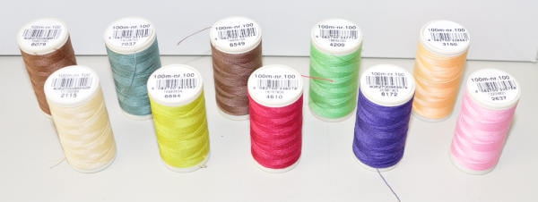 10 x 100m Spule Nähgarn Coats Mez Duet Nr. 100, 100% Polyester reißfest, 5000