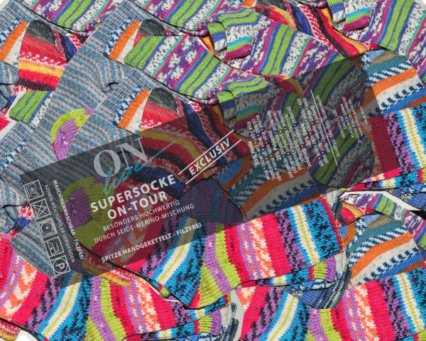 Socken maschinengest. aus Sockenwolle mit Merino Seide wie handgestrickt 39-40