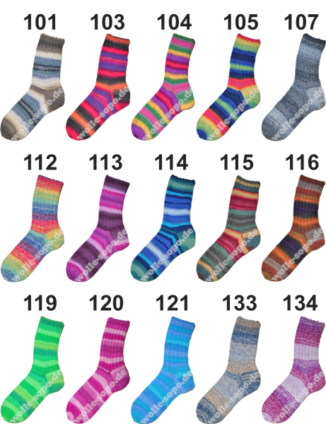 50g Supersocke Merino extrafein, Linie 12 Street, Sockenwolle filzfrei 4-fach