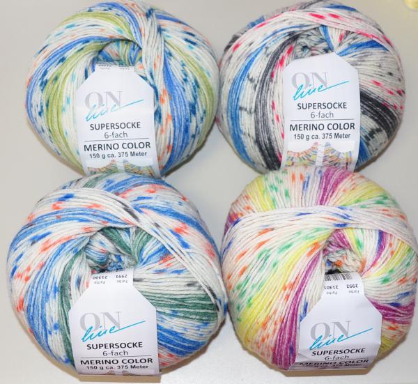 Supersocke 6-fach Merino Color Sockenwolle Strumpfwolle filzfrei 6-fädig Sort359