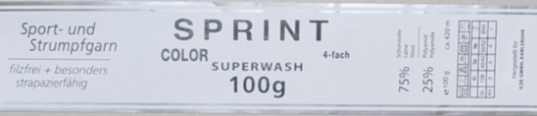 10 x 100g SPRINT Sockenwolle 4-fach filzfrei strapazierfähig Fb. 102 camouflage