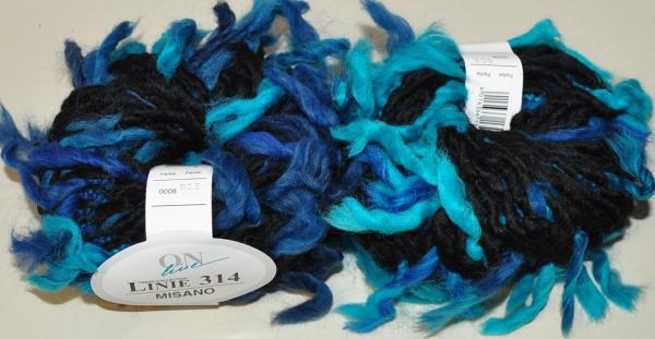 1000g (20x50g)  Misano Linie 314 ONline Garne Fransengarn super effektvoll Fb 08