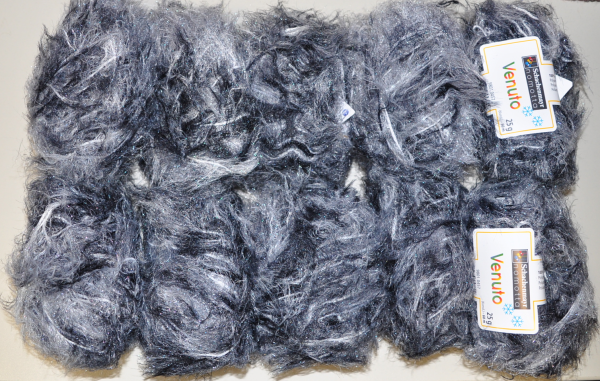 250g (10 x 25g)  Venuto Schachenmay Flauschgarn Fellgarn Fransenwolle vegan 084