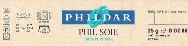 300g (12x25g) Phil Soie reine Seide von Phildar Fb.005 fuchsia