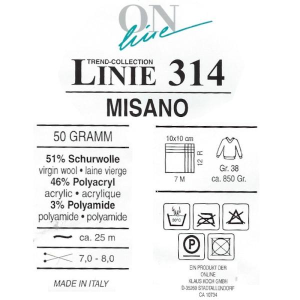 1000g Misano Linie 314 ONline Garne Fransengarn Effektgarn Fb 03 rot bis weinrot