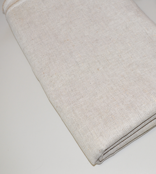 Echtes Halbleinen, Handarbeitsstoff Deko- u. Bekleidungsstoff natur 75 x 150cm