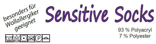Sensitive Socken maschinengestrickt für Wollallergiker wie handgestrickt 41-42