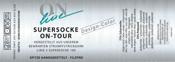 Socken maschinengestrickt aus SUPERSOCKE Sockenwolle wie handgestrickt Gr.41-42