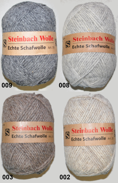 100g ECHTE SCHAFWOLLE von Steinbachwolle 100% reine Schurwolle, Trachtenwolle