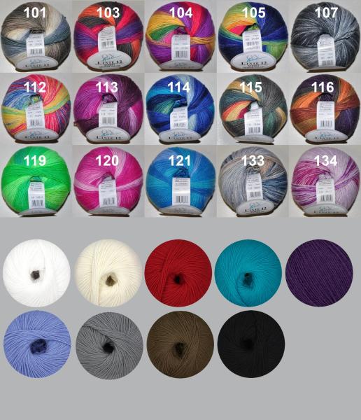 50g Supersocke Merino extrafein, Linie 12 Street, Sockenwolle filzfrei 4-fach