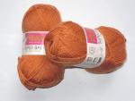 25g Phildar Super Baby in gedecktem orange ziegel mit 30% Lambswool