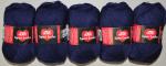 500g (5 x 100g) Sockenwolle Sport Socks von Red Heart 4-fach filzfrei dunkelblau