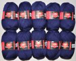 1000g (10 x 100g) Sockenwolle Sport Socks Red Heart 4-fach filzfrei dunkelblau