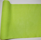 2,50 m Rico Leinen Stickband 30cm breit apfelgrün 11 Fd. Reststück Abverkauf