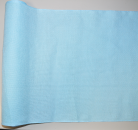 2,00 m Rico Leinen Stickband 30cm breit hellblau 11 Fd. Reststück Abverkauf